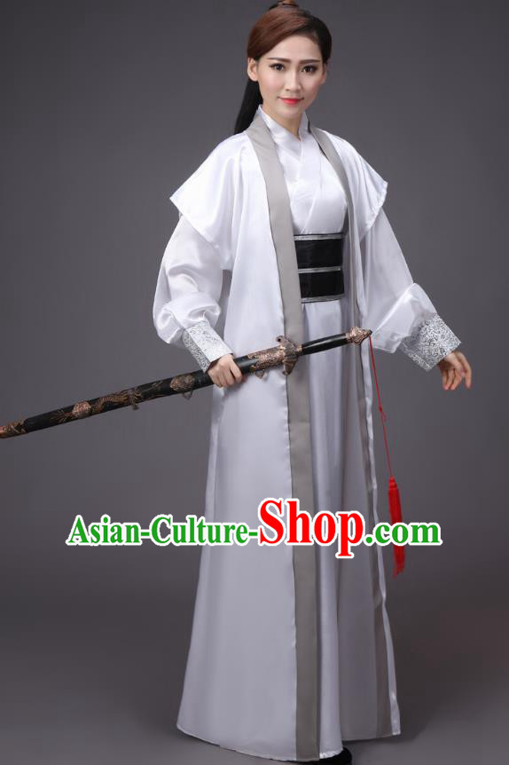 China Song Dynasty Female Knight-errant Costume Ancient Theatre Performance Swordswoman Clothing for Women