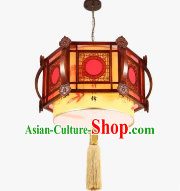 Chinese Handmade Wood Lantern Traditional Palace Ceiling Lamp Ancient Lanterns