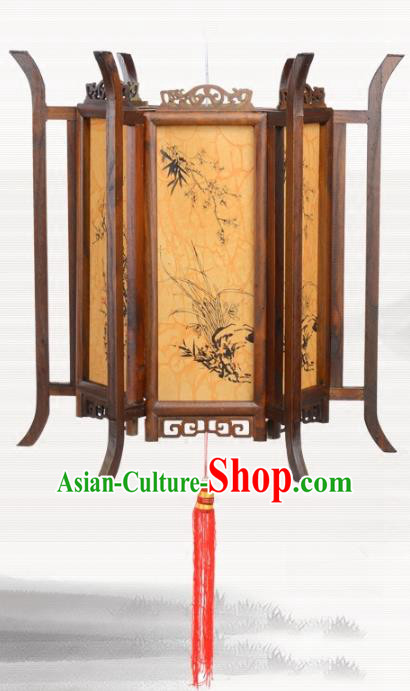 Chinese Ancient Handmade Printing Wood Palace Lanterns Traditional Hanging Lantern