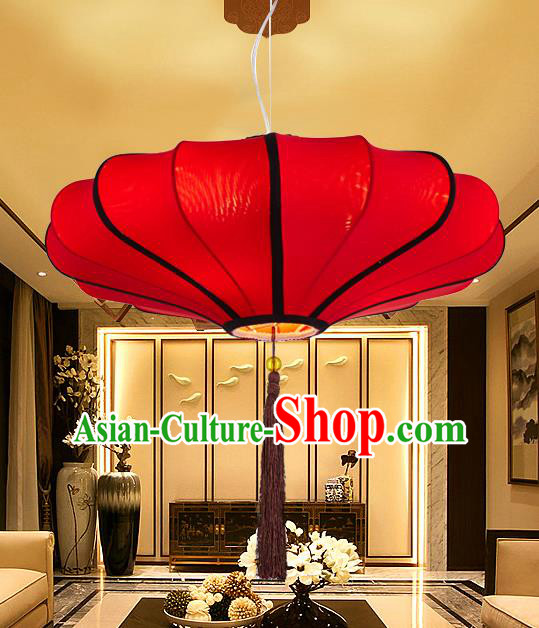 Chinese Classical Handmade Red Palace Lanterns Traditional Hanging Lantern Ancient Ceiling Lamp