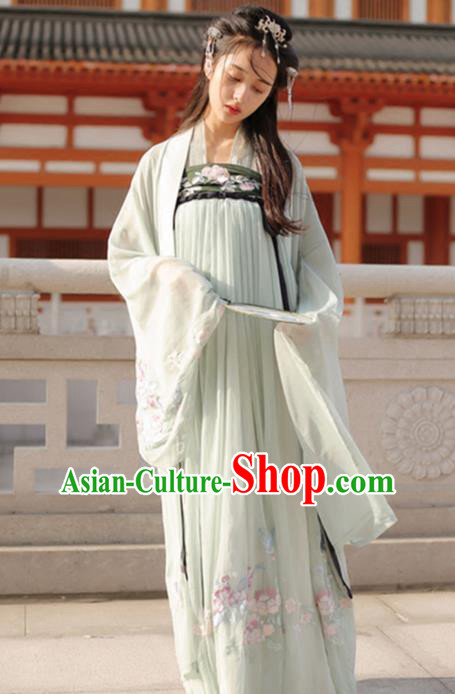 Ancient Chinese Tang Dynasty Palace Princess Embroidered Dress for Women