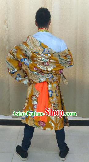 Traditional Zang Nationality Dance Clothing Tibetan Minority Costumes