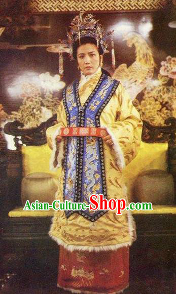 Chinese Ancient Qing Dynasty A Dream in Red Mansions Imperial Concubine Yuanchun Dress Replica Costumes for Women