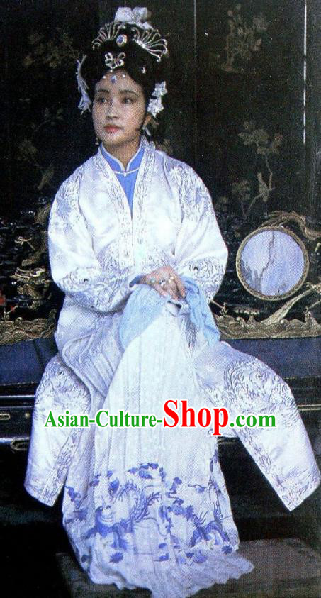 Chinese Ancient Qing Dynasty A Dream in Red Mansions Imperial Concubine Yuanchun Dress Replica Costumes for Women