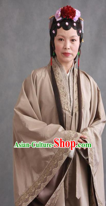 Chinese Ancient Novel Character A Dream in Red Mansions Concubine Zhao Costume for Women