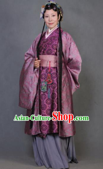 Chinese Ancient Novel Character A Dream in Red Mansions Concubine Zhao Costume for Women