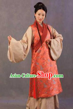 Chinese Ancient Novel Character A Dream in Red Mansions Maidservants Xiren Costume for Women