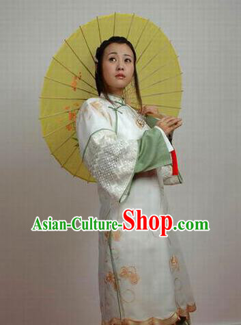 Chinese Ancient Qing Dynasty Manchu Imperial Consort of Shunzhi Kong Sizhen Costume for Women