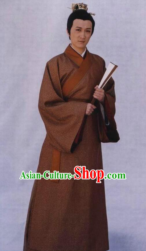 Chinese Ancient Emperor Costume Ming Dynasty Zhengde Emperor Zhu Houzhao Imperial Robe for Men