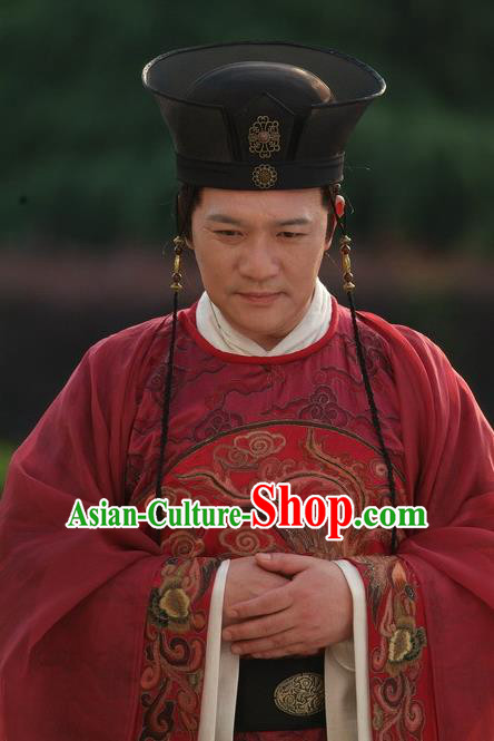 Chinese Ancient Ming Dynasty Court Eunuch Liu Jin Embroidered Clothing for Men