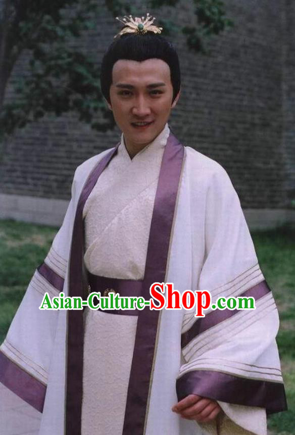 Chinese Ancient Emperor Costume Ming Dynasty Zhengde Emperor Zhu Houzhao Clothing for Men