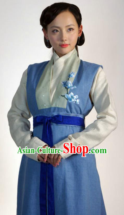 Ancient Chinese Ming Dynasty Nobility Lady Embroidered Replica Costume for Women
