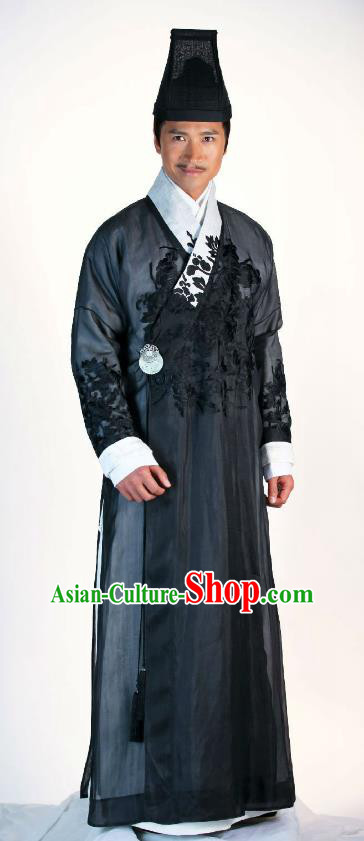 Traditional Chinese Ancient Ming Dynasty Milord Businessman Replica Costume for Men