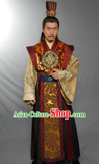 Traditional Chinese Ancient Ming Dynasty Prince Yan Zhu Di Replica Costume for Men