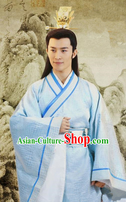 Chinese Ancient Ming Dynasty Fourth Emperor Zhu Gaozhi Replica Costume for Men