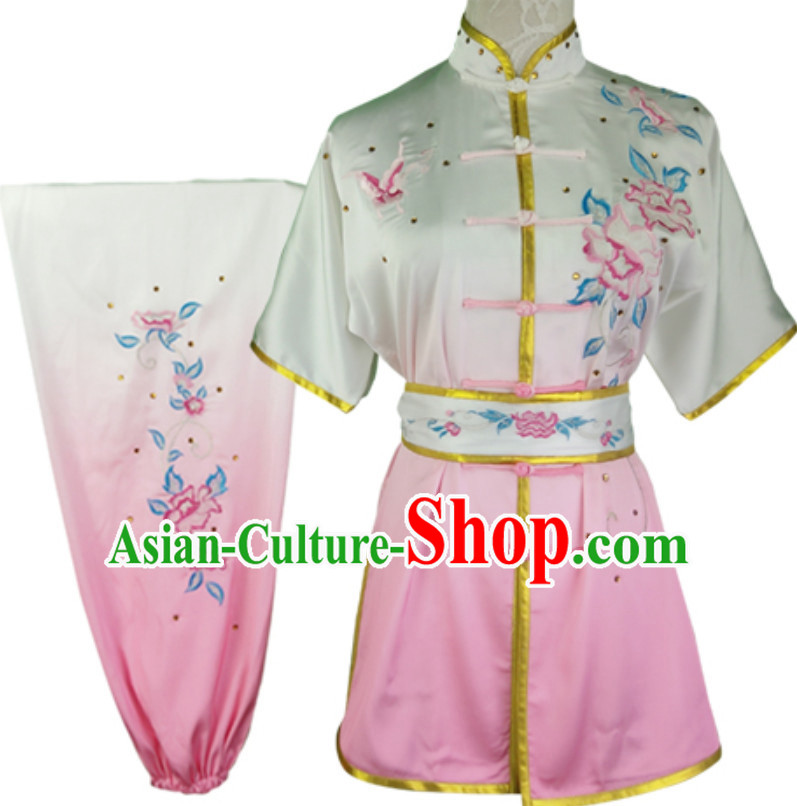 Top Changquan Nanquan Long Fist Southern Fist Phoenix Embroidery Best and the Most Professional Kung Fu Martial Arts Clothing Competition Uniforms for Children Kids Teenagers