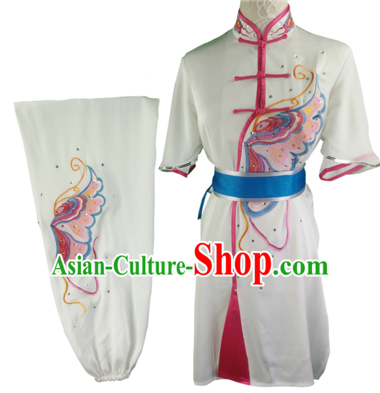 Custom Made Top Mulan Kung Fu Jacket Kung Fu Shirt Kung Fu Suits and Uniforms Chinese Jacket Martial Arts Suits Competition Clothing for Women