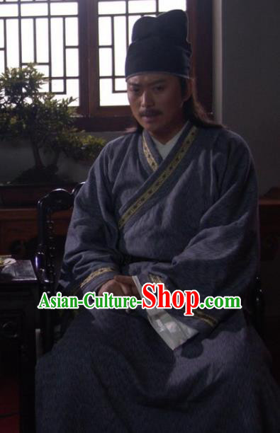 Traditional Chinese Ming Dynasty Ancient Medical Scientist Li Shizhen Costume for Men
