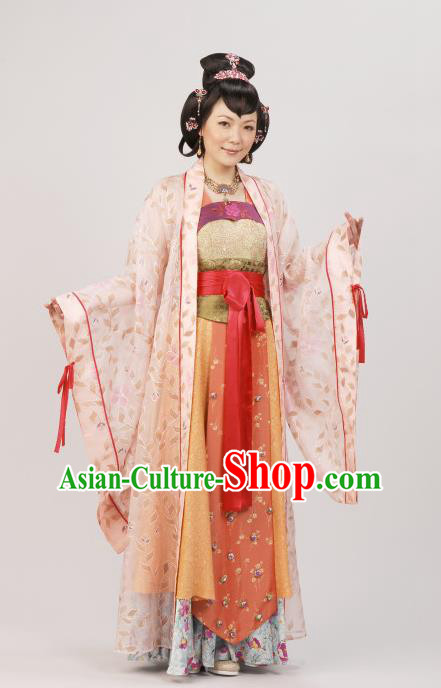 Chinese Ancient Ming Dynasty Princess Consort Qi Embroidered Costume for Women