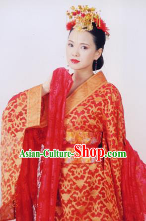 Chinese Ancient Ming Dynasty Qinhuai Courtesan Liu Rushi Embroidered Dress Costume for Women