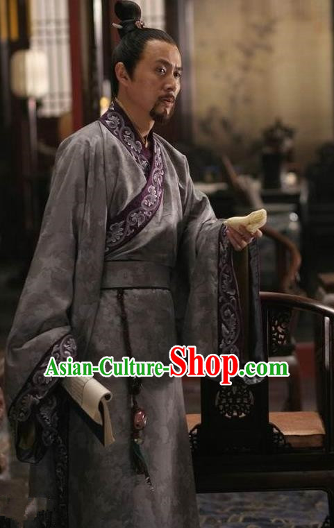 Traditional Chinese Ancient Ming Dynasty Prince Yu Zhu Zaihou Costume for Men