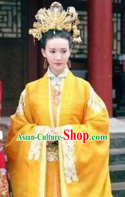 Chinese Ancient Ming Dynasty Palace Empress Jing Embroidered Dress Costume for Women