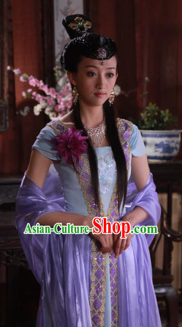 Ancient Chinese Ming Dynasty Princess Embroidered Dress Historical Costume for Women