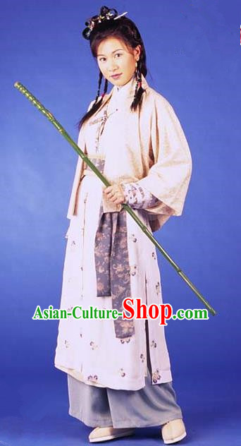 Chinese Ancient Ming Dynasty Princess Changping Swordswoman Replica Costume for Women