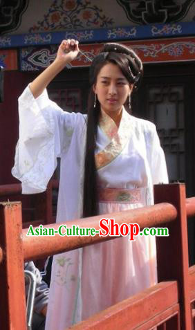 Chinese Ancient Song Dynasty Courtesan Li Shishi Replica Costume for Women