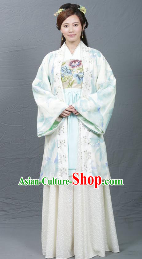 Chinese Ancient Song Dynasty Palace Princess Replica Costume for Women