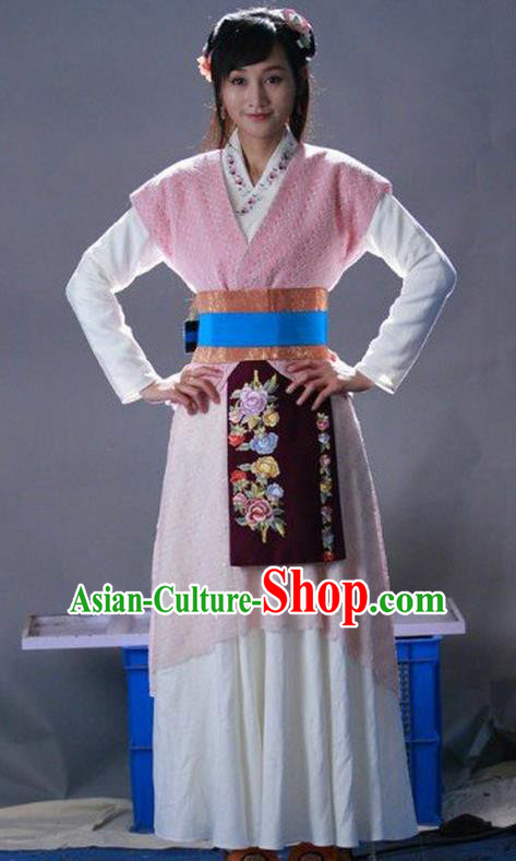 Ancient Chinese Ming Dynasty Young Lady Swordswoman Replica Costume for Women