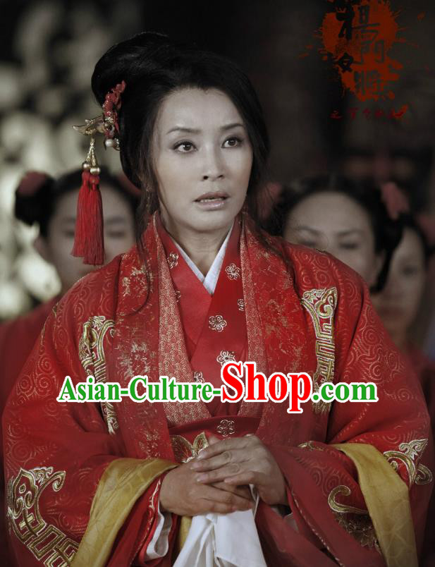 Ancient Chinese Song Dynasty Yang Family Female General Viscountess Chai Replica Costume for Women