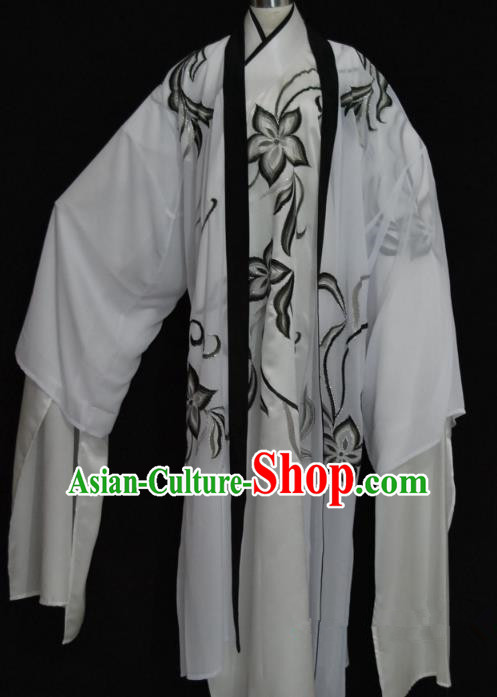 China Traditional Beijing Opera Niche Black Pattern Robe Chinese Peking Opera Gifted Scholar Costume