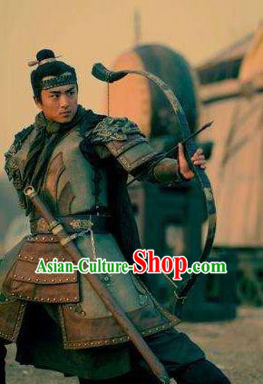 Chinese Ancient Novel Water Margin Character Costume Song Dynasty Mount Liang Hero Hua Rong Replica Costume