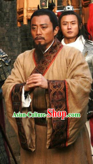 Chinese Ancient Novel Water Margin Character Song Jiang Costume Song Dynasty Mount Liang Castellan Replica Costume