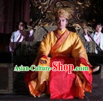 Chinese Ancient Song Dynasty Guang Emperor Zhao Dun Replica Costume for Men