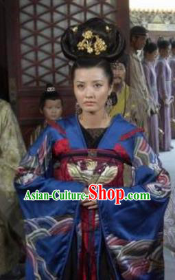Chinese Ancient Song Dynasty Palace Lady Imperial Consort Liu Replica Costume for Women