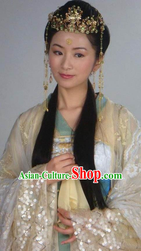 Chinese Ancient Song Dynasty Nobility Lady Embroidered Replica Costume for Women