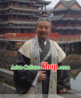 Chinese Ancient Song Dynasty Litterateur Politician Wang An-shi Replica Costume for Men