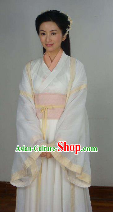 Chinese Ancient Song Dynasty Nobility Lady Embroidered Replica Costume for Women