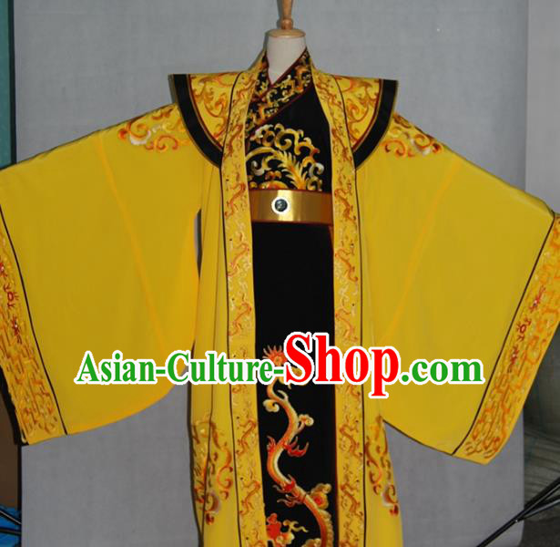 China Traditional Beijing Opera Emperor Costume Chinese Peking Opera Kaiser Embroidered Clothing for Adults