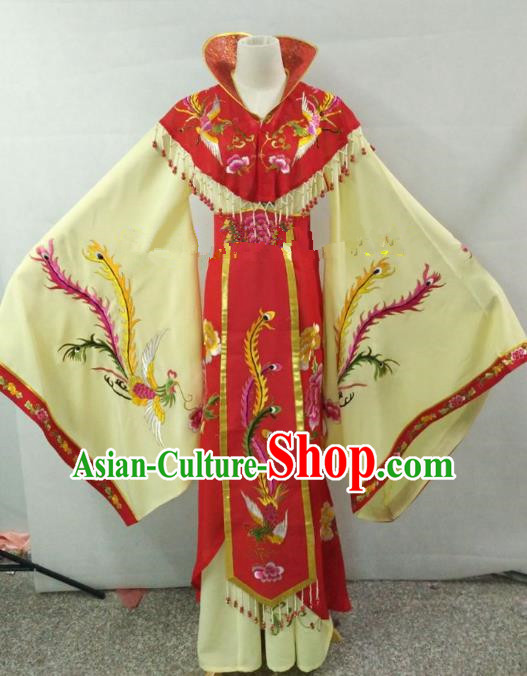 Traditional China Beijing Opera Empress Embroidered Dress Chinese Peking Opera Diva Costume