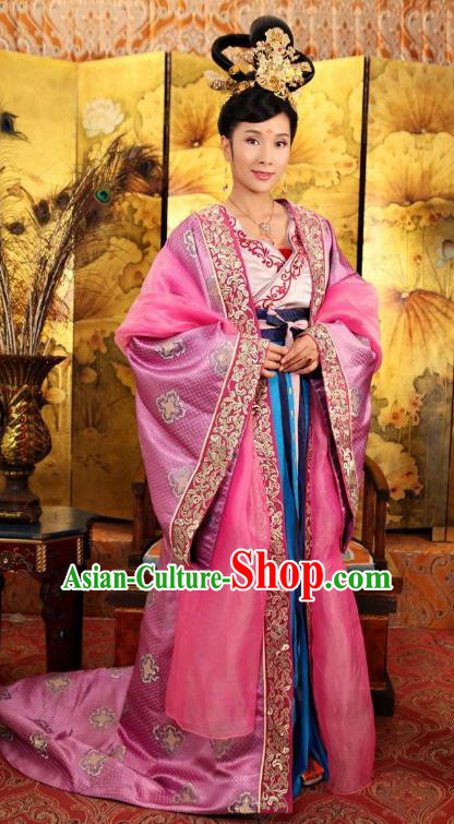 Chinese Ancient Tang Dynasty Princess Tai Ping Palace Replica Costume for Women