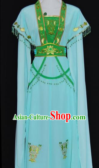 Traditional China Beijing Opera Actress Green Dress Chinese Peking Opera Diva Costume