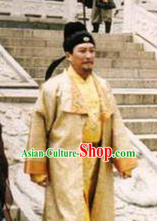 Chinese Ancient Tang Dynasty Emperor Taizong Li Shimin Replica Costume for Men