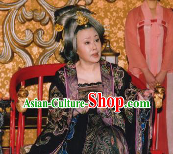 Chinese Tang Dynasty Queen Wu Zetian Embroidered Hanfu Dress Ancient Empress Replica Costume for Women