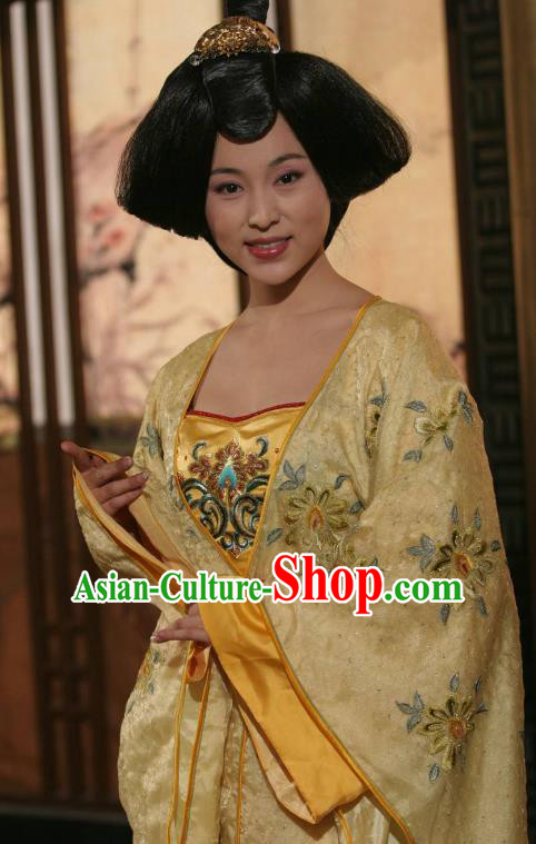 Ancient Chinese Tang Dynasty Empress Zhangsun Hanfu Dress Replica Costume for Women