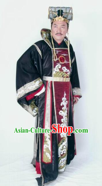 Chinese Ancient Tang Dynasty Royal Highness Li Pu Embroidered Replica Costume for Men