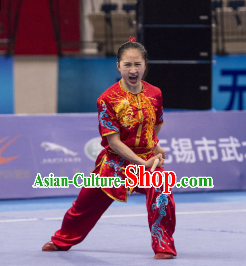 Top Kung Fu Suit Kung Fu Uniform Chinese Jacket Taiji Clothes Dress Dresses Kung Fu Clothing Embroidered Tai Chi Suits Custom Kung Fu Embroidery Uniforms