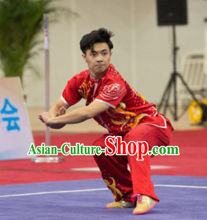 Top Taiji Garment Long Sleeves Kung Fu Uniforms Tai Chi Uniforms Martial Arts Blouse Pants Kung Fu Suits Kungfu Outfit Professional Kung Fu Clothing Complete Set for Men Boys Kids Teenagers